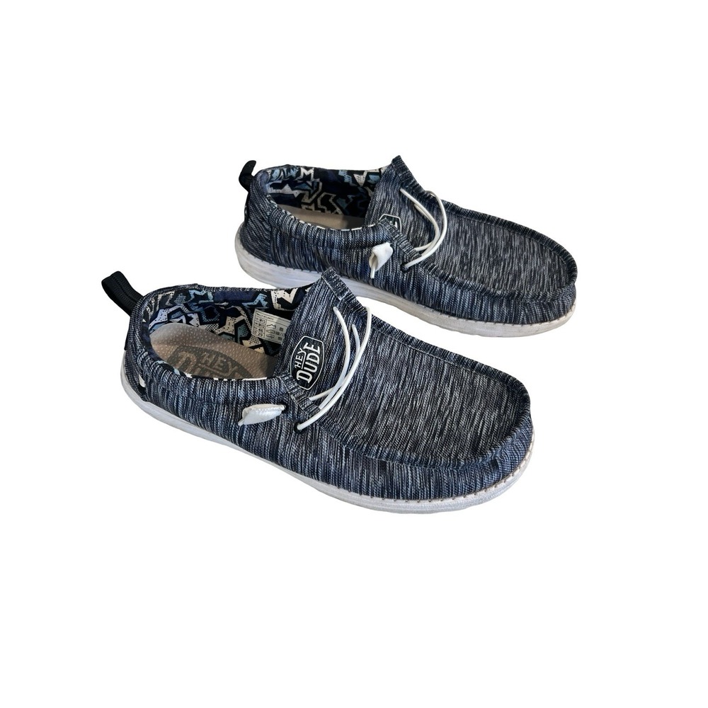Hey Dude Wally Sox Men‎ Size 13 Black/White Comfort Washable